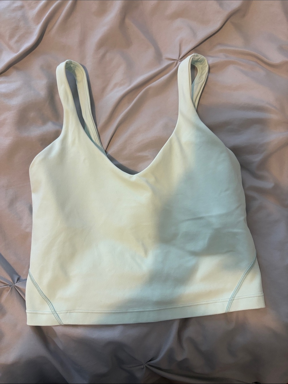 Lululemon mint green cropped align tank size 4